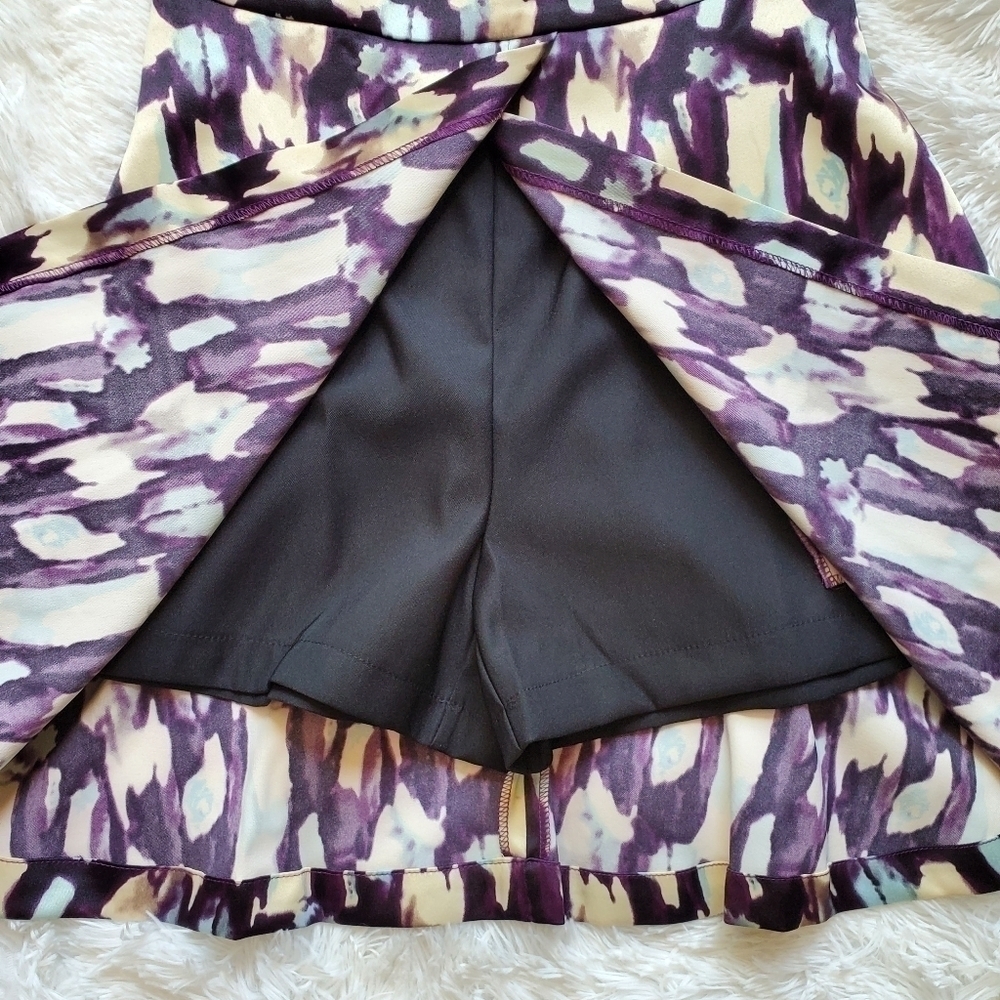 NWOT cute watercolors print dress W/ Shorts   S/XL - Picture 5 of 8